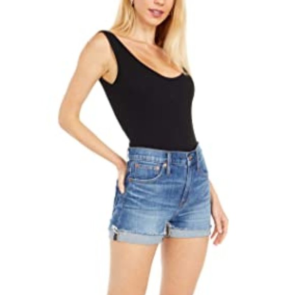 Madewell High-Rise Denim Shorts in Glenoaks Wash: Cutoff Edition - Picture 3 of 5